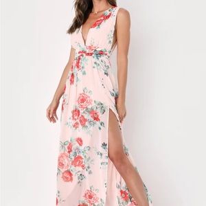 Lulu’s Floral Print Maxi Dress